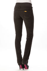 STRAIGHT LEG | Jeans Premaman in Velluto Marrone