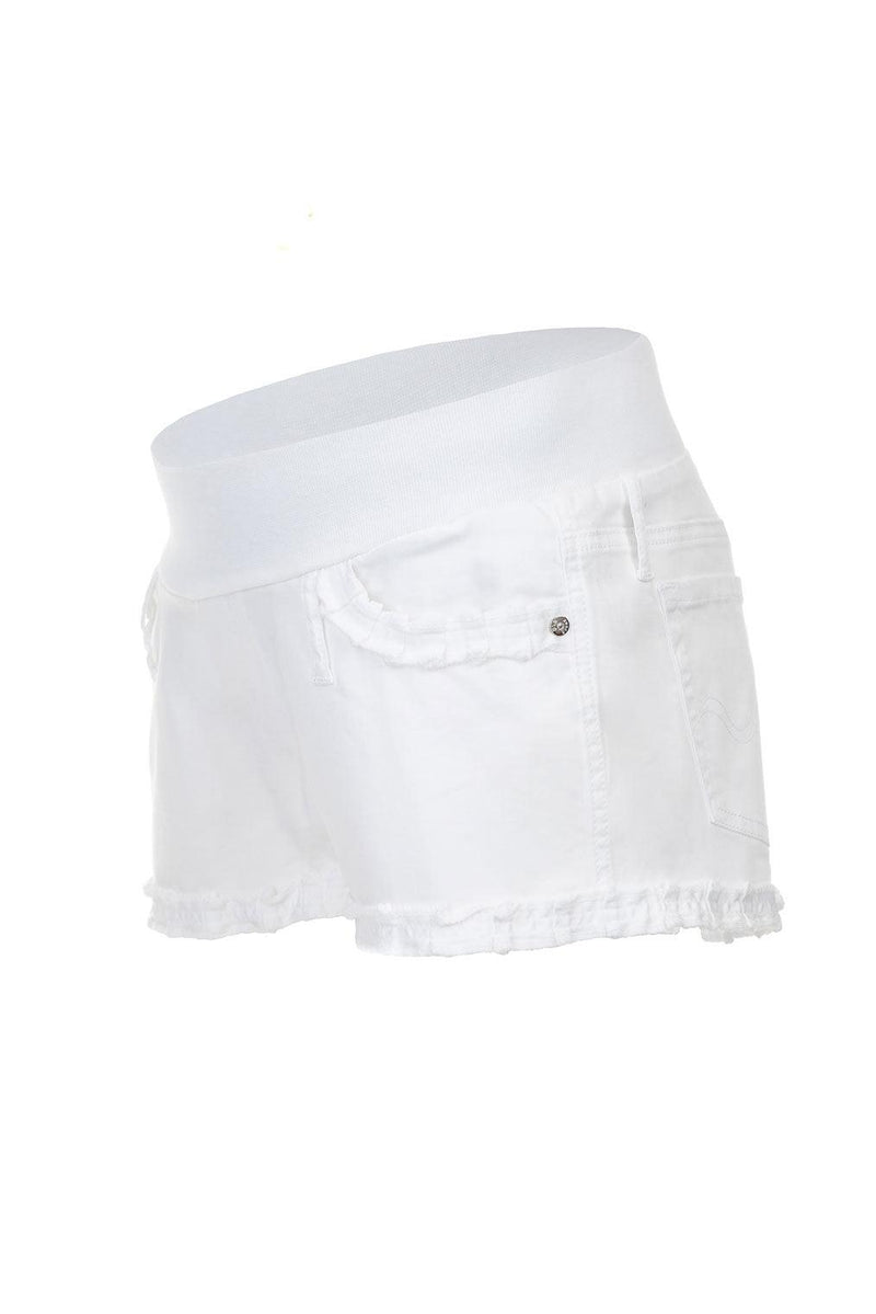 BONNIE MINI SHORTS BIANCHI | Pantaloncini Premaman in Cotone - Pietro Brunelli