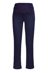 BLUE CAPRI | Maternity Pants in Stretch Cotton