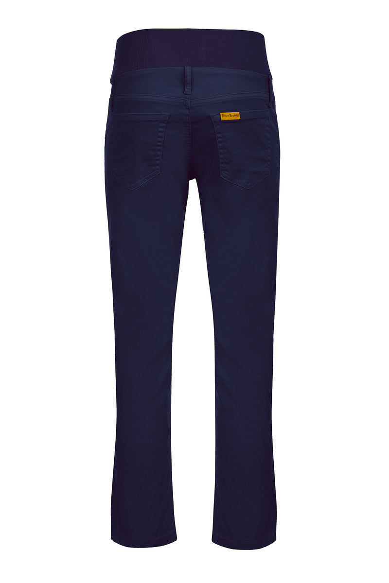 CAPRI BLU | Pantaloni Premaman in Cotone Elasticizzato