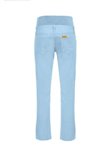 SKY BLUE CAPRI | Maternity Pants in Stretch Cotton