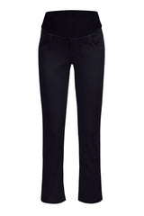 BLACK CAPRI | Black Maternity Pants in Stretch Cotton