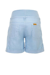 MINI SHORT IN LINO | Pantaloncini Premaman Blu