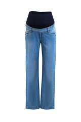 HI-RISE STRAIGHT LEG W029 | Jeans Premaman a Gamba Dritta - Pietro Brunelli
