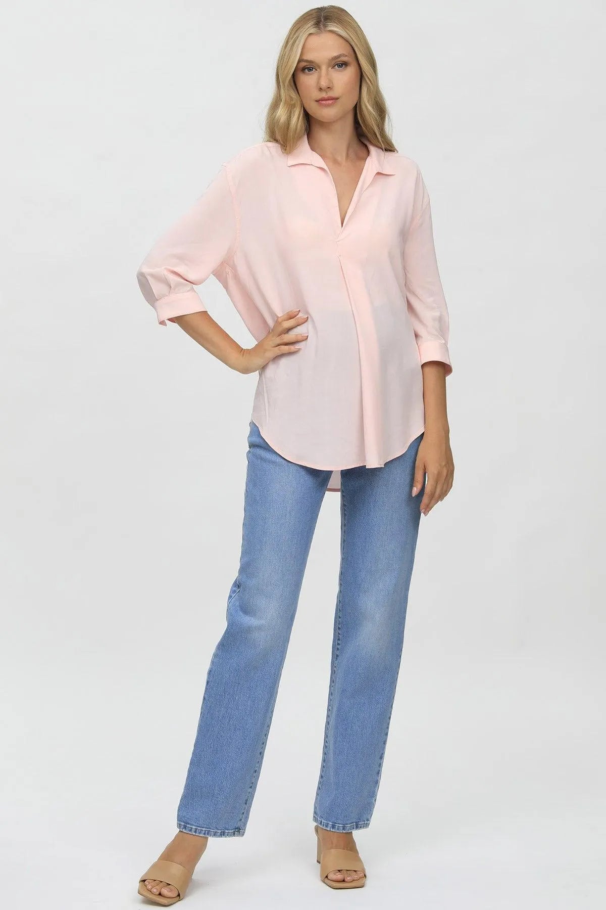 HI-RISE STRAIGHT LEG W037 | Maternity Jeans with Straight Leg