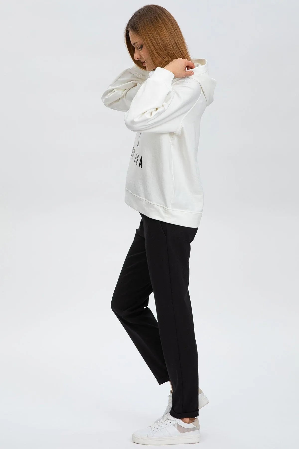 COMFY JOSHUA | Jogger Premaman Neri in Punto Milano con Risvolto - Pietro Brunelli