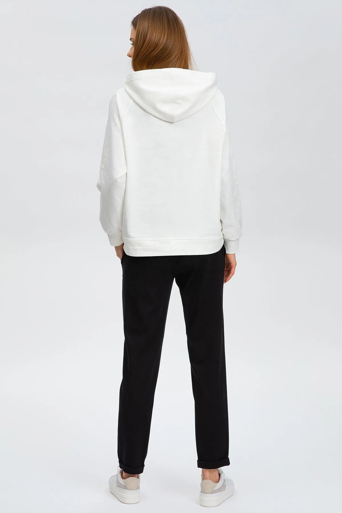 COMFY JOSHUA | Jogger Premaman Neri in Punto Milano con Risvolto - Pietro Brunelli