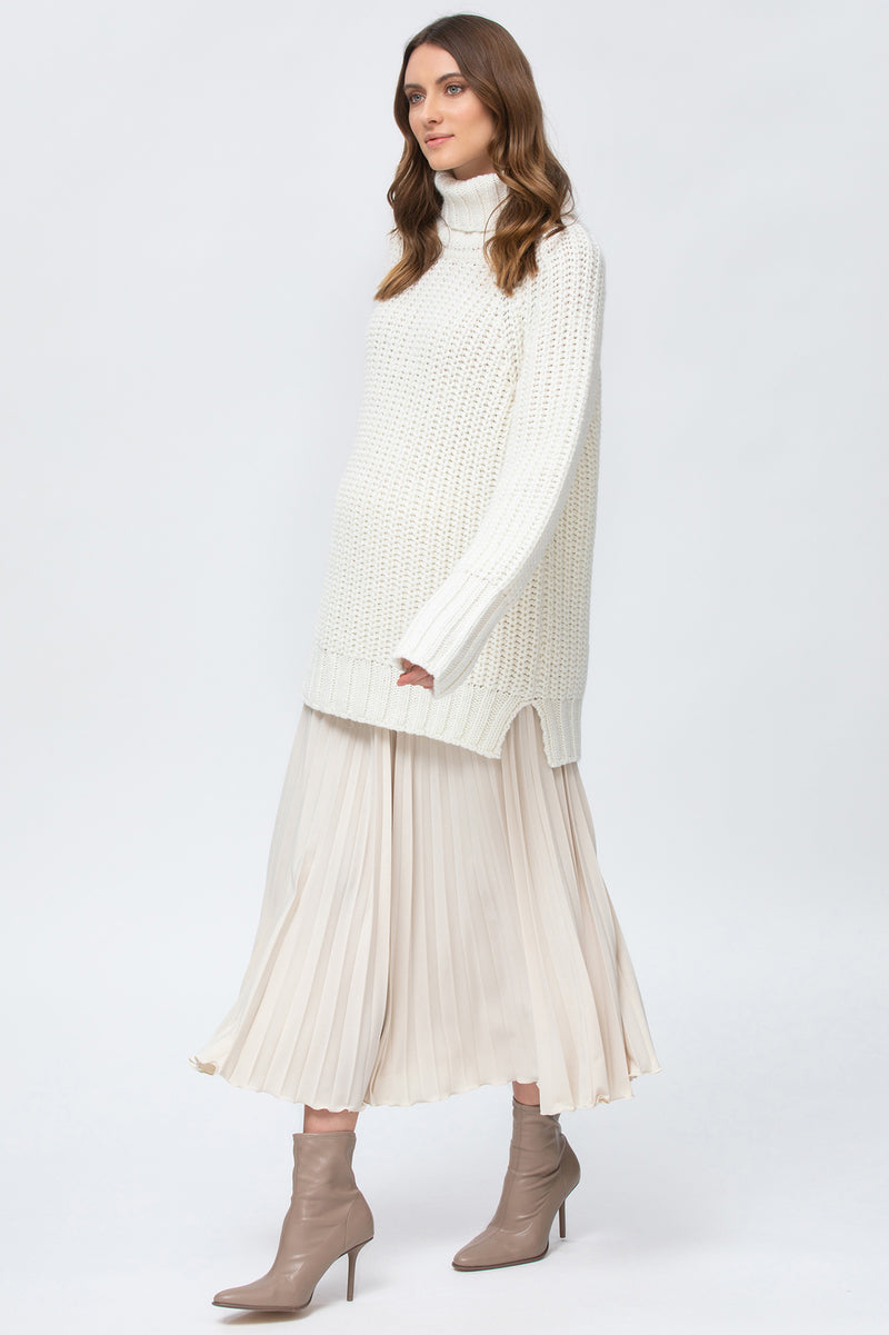 ALASKA | Maglione Premaman Bianco in Lana