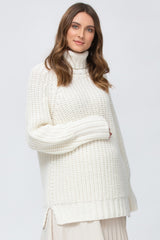 ALASKA | Maglione Premaman Bianco in Lana