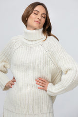 ALASKA | Maglione Premaman Bianco in Lana