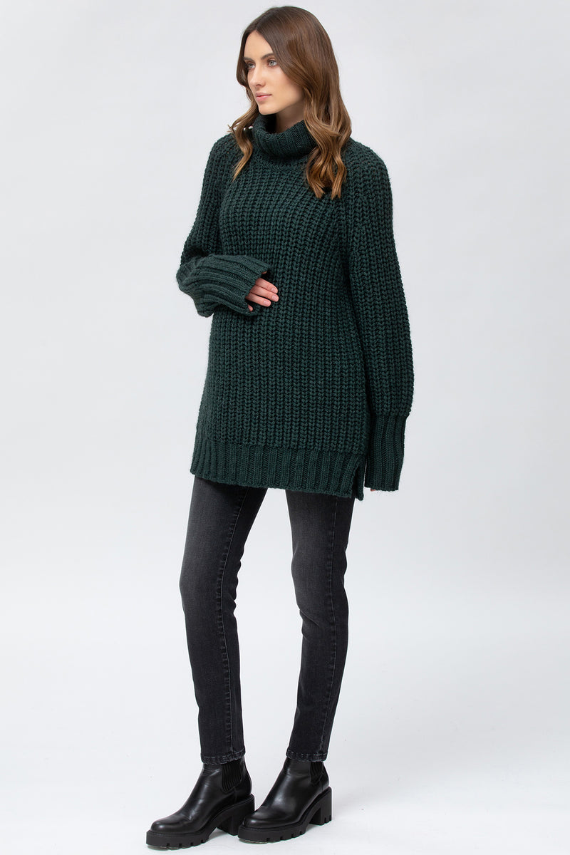 COOL GIRL W099 | Jeans Premaman Nero Effetto Stoned