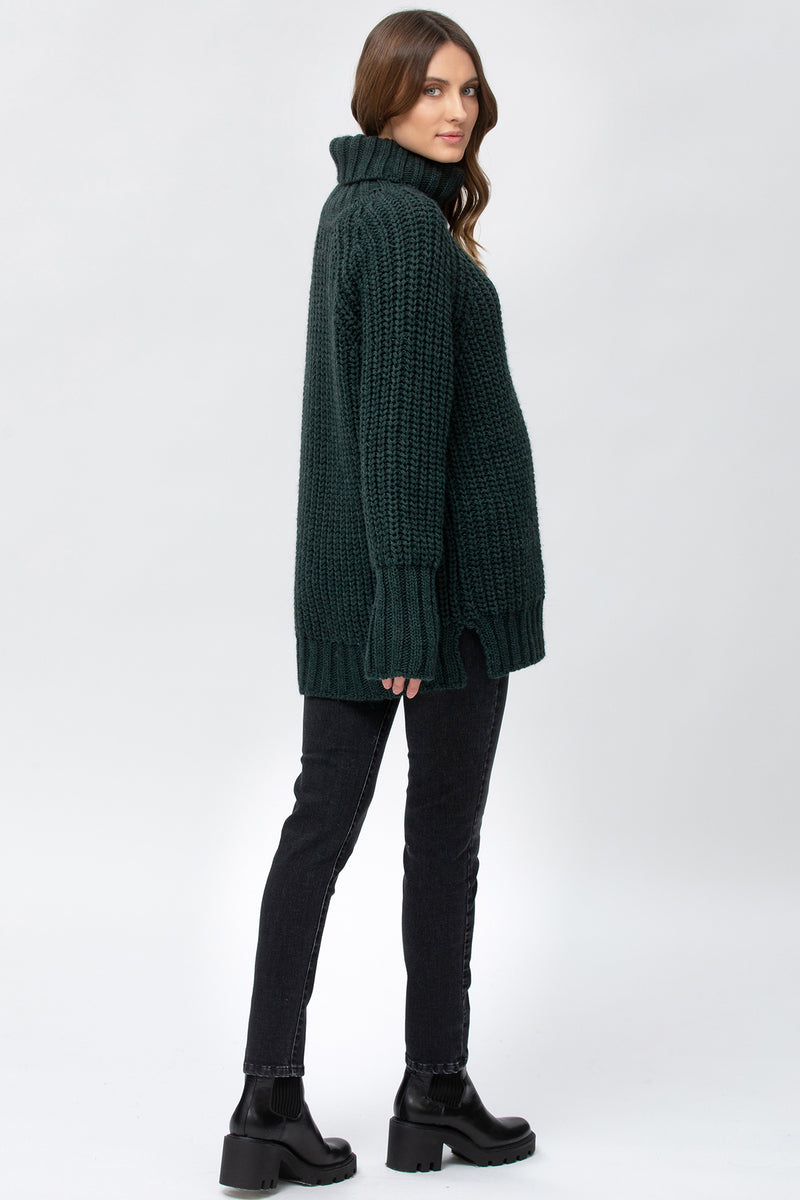 COOL GIRL W099 | Jeans Premaman Nero Effetto Stoned