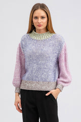 GRAN PARADISO | Maglione a Collo Alto Colorato in Mohair