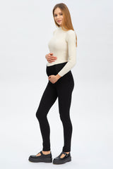 MAURICE | Maternity Black Pants 