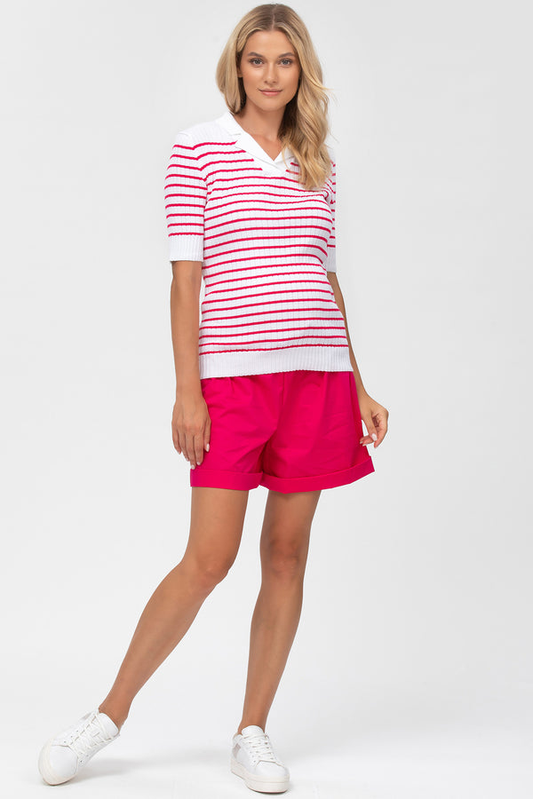 ADVENTURE SHORTS | Pantaloncini Premaman in Cotone Rosa