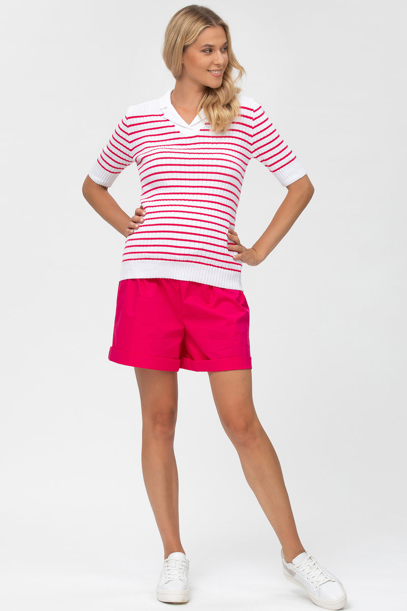 ADVENTURE SHORTS | Pantaloncini Premaman in Cotone Rosa