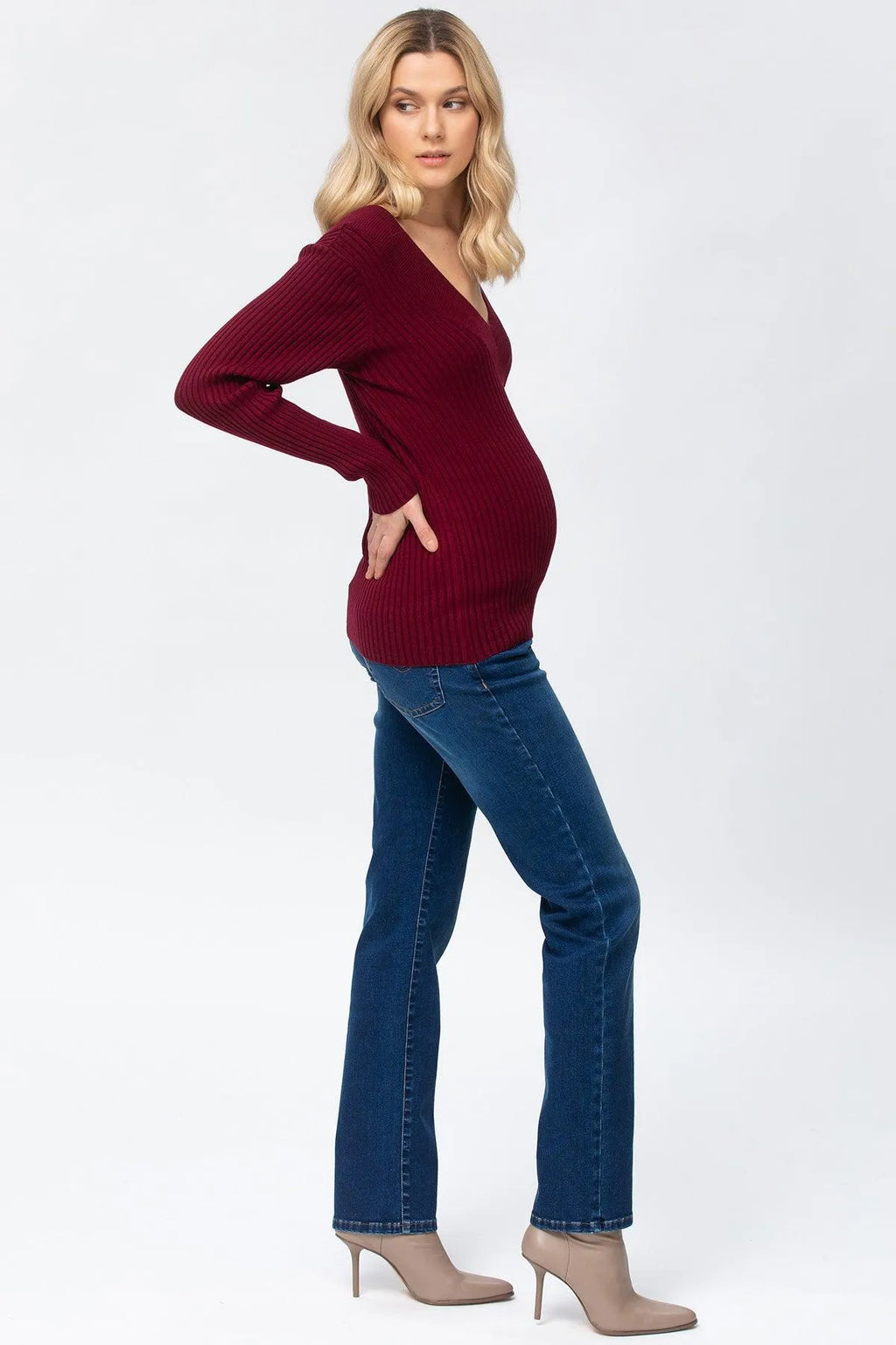 Jeans Premaman Poshglam - Vita Alta, Comodi Elasticizzati, Taglie S-XXL - Foto 11