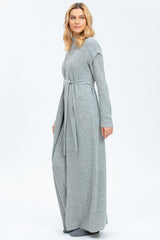 ASPEN | Cardigan Grigio a Costine in Lana e Cashmere