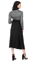 BEVERLY HILLS | Maglia Premaman a Collo Alto in Lurex