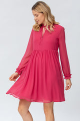 Abito Allattamento Rosa in Chiffon