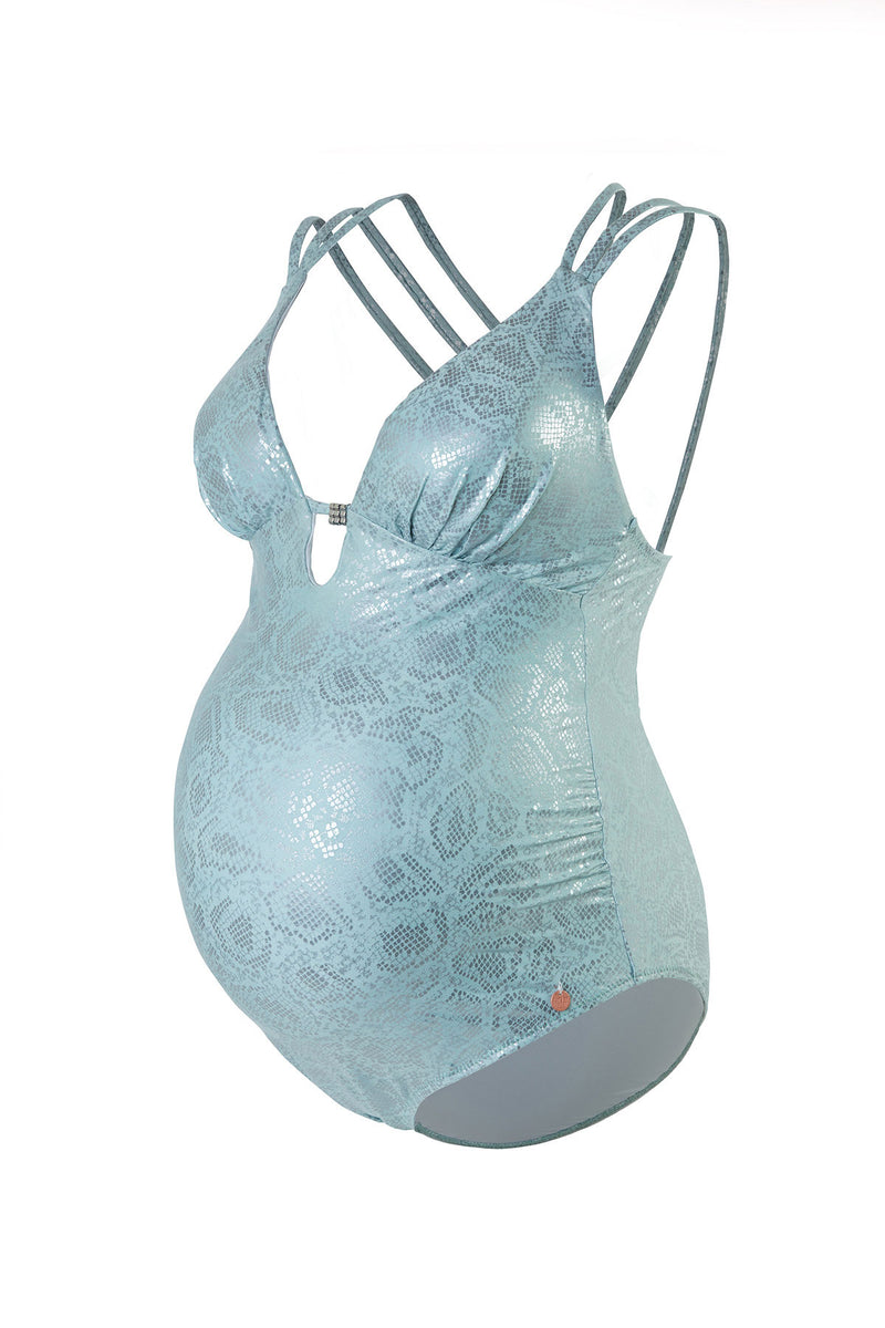 MAMBA | Silver Maternity Swimsuit