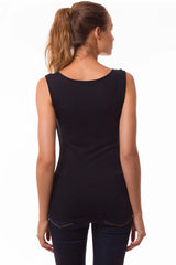 MARIE | Sleeveless Maternity and Nursing Top in Black