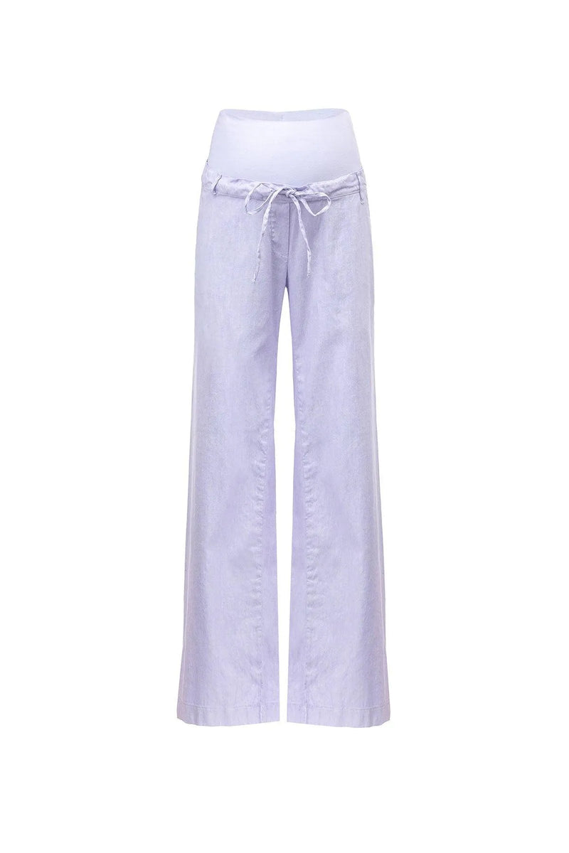 JOSEPH | Linen Maternity Pants in Lilac