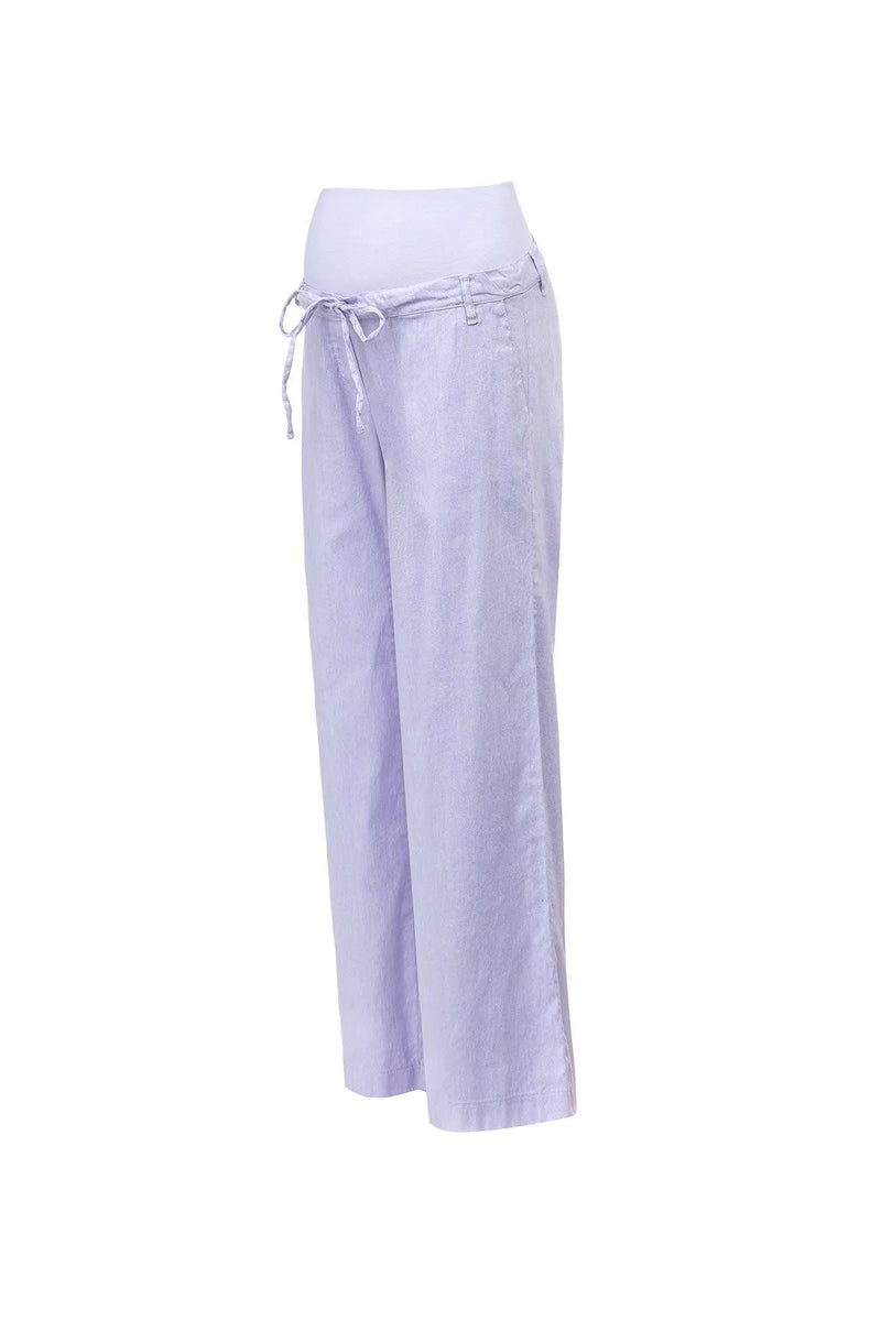 JOSEPH | Linen Maternity Pants in Lilac