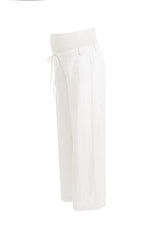 JOSEPH | White Maternity Pants in Linen