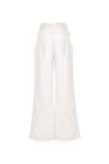 JOSEPH | White Maternity Pants in Linen