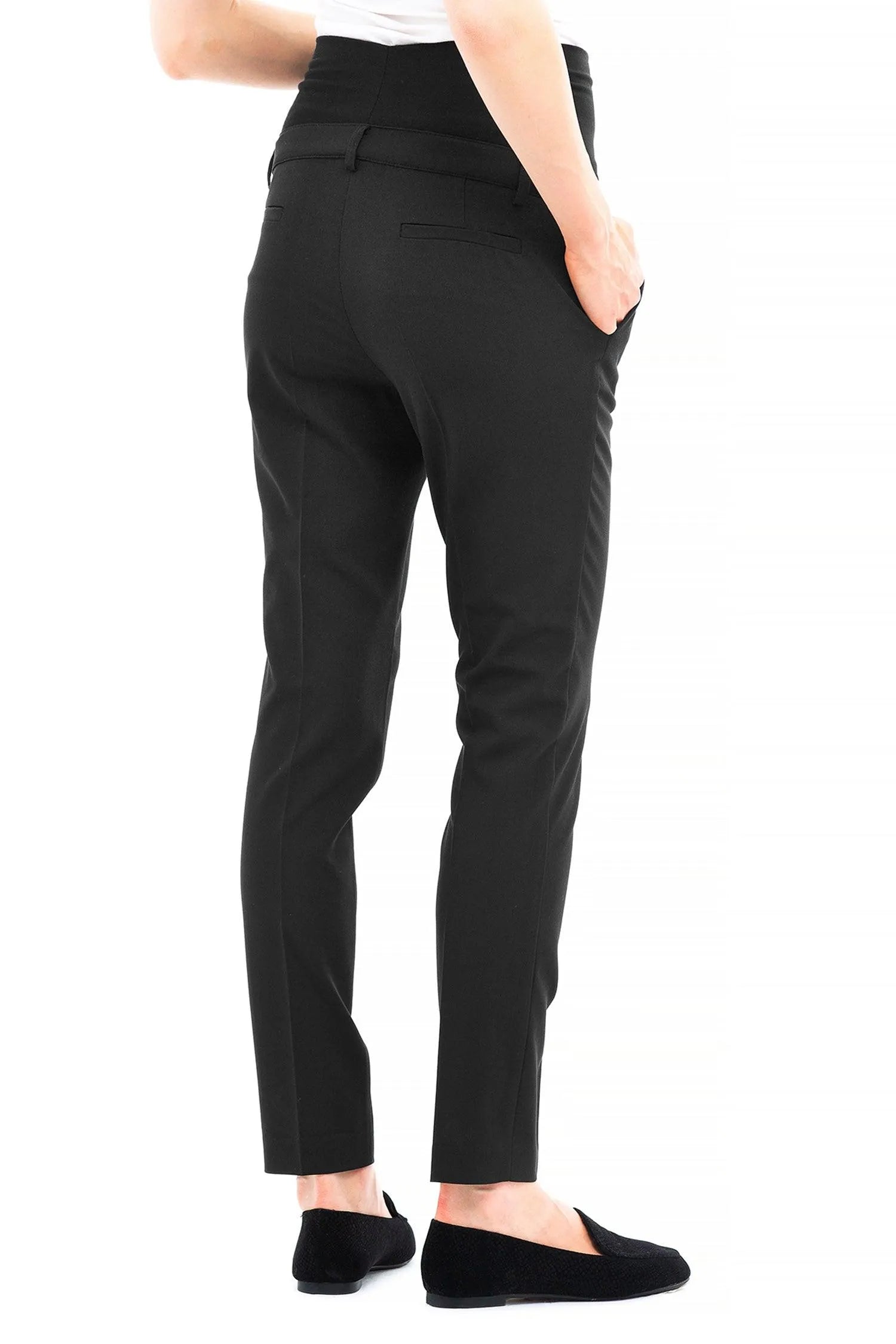 HARRY | Pantalone Premaman Slim Fit da Ufficio Nero - Pietro Brunelli