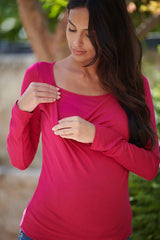PRISCA | Top Premaman e Allattamento Fucsia - Pietro Brunelli