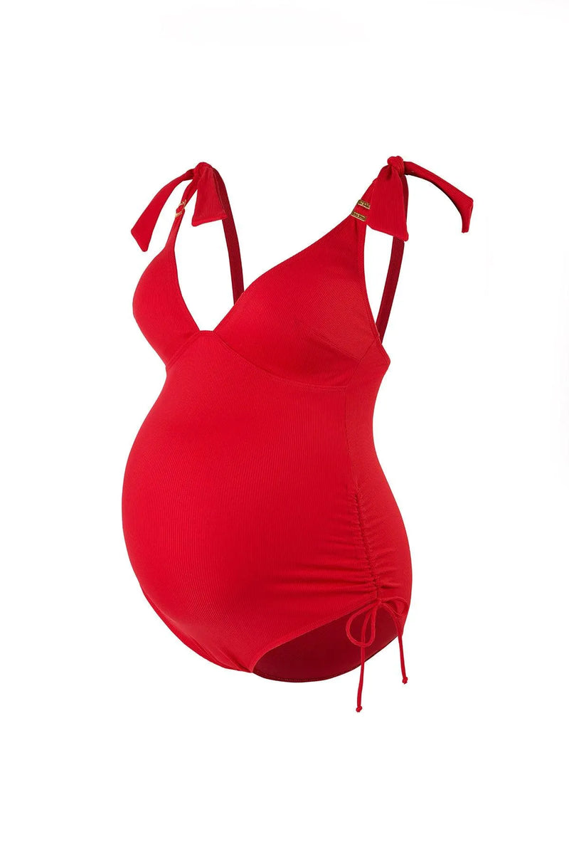 PORTO VECCHIO | Costume Premaman Intero Rosso - Pietro Brunelli