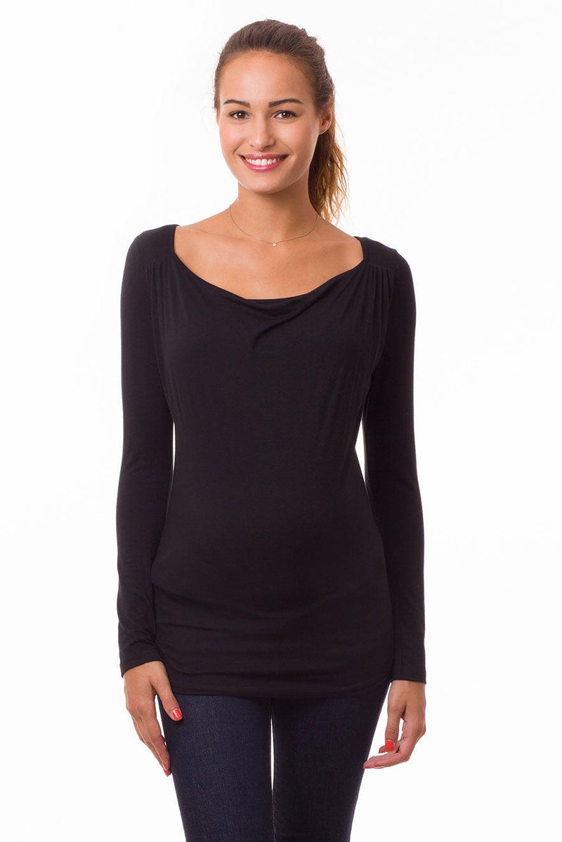 PRISCA | Maternity and Nursing Top Black