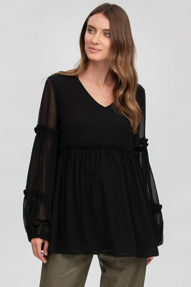 AMANDA | Black Maternity Top