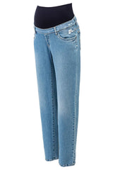 HI-RISE STRAIGHT LEG W037 | Jeans Premaman a Gamba Dritta - Pietro Brunelli